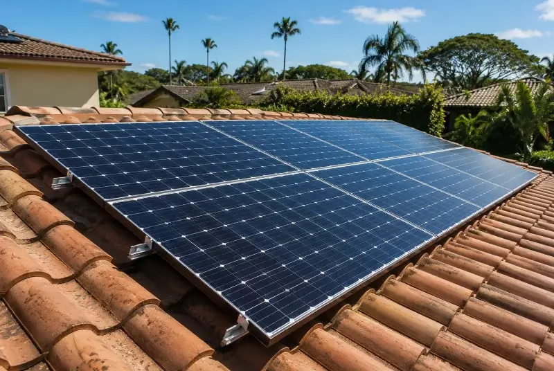 Installation de panneaux solaires à Moustey
